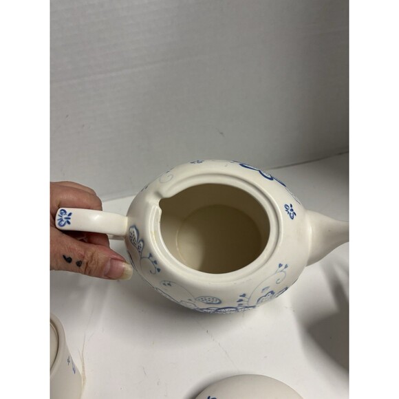 Extremely Rare Hallmark Teapot, Sugar Bowl, Creamer Set EUC!! - Picture 10 of 14